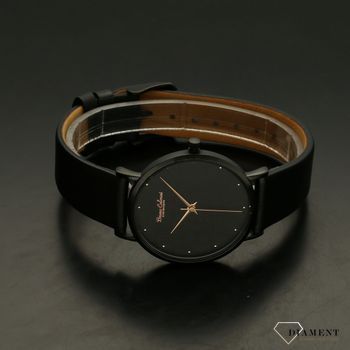 Zegarek damski Bruno Calvani BC90550 Czarny Pasek BC90550 BLACK. Zegarek damski zachowany w czarnej, ciemnej kolorystyce z dodatkowymi elementami w kolorze różowego złota. Zegarek damski to świetny pom (4).jpg